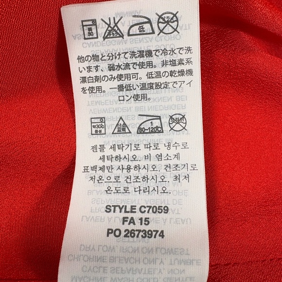 J. Crew Tomato Red Sleeveless V-Neck Flounce Dress - Picture 6 of 9